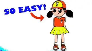 How to draw a girl with cap for beginners   step by step pencil sketch easy version | For Beginners