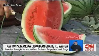 Tiga Ton Semangka Dibagikan Gratis ke Warga