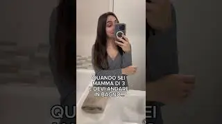 QUANDO SEI MAMMA di 3 BAMBINI e DEVI ANDARE IN BAGNO … #shorts