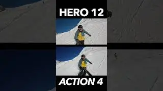 GoPro Hero 12 vs DJI Action 4 Skiing Test  