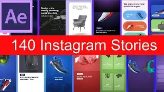 140 Instagram Stories for After Effects