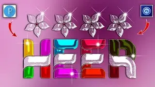 New glass font editing by pixellab and ps cc|| how to create glass font || ps cc 2019