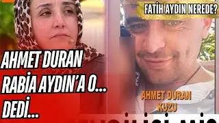 AHMET DURAN KUZU  RABİA AYDIN  HAKKINDA ŞOK KÜFÜR! FATİH AYDIN OLAYI