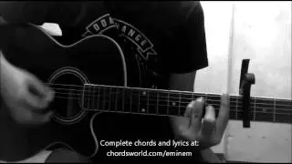 The Monster Chords by Eminem - How To Play - chordsworld.com