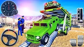 US Army Transport Truck Simulator 3D - Transporter Truck Multi Cars Driver - Android GamePlay