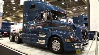 2016 Volvo VNL64T 670 Truck with Volvo D13 455hp Engine - Ext, Int Walkaround - 2015 Expocam MTL