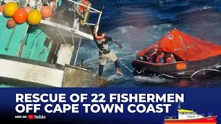 The Rescue of 22 Fishermen from a sinking trawler