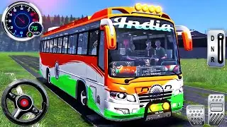 Indian Bus Driver Simulator 3D - Mobile First Bus Transporter Driving - Android GamePlay #3