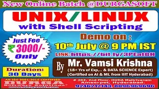 UNIX/LINUX Online Training @ DURGASOFT