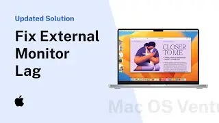 Fix External Monitor Lag on Mac OS Ventura | Mouse Lag | Monitor Lags | Fresh Rate