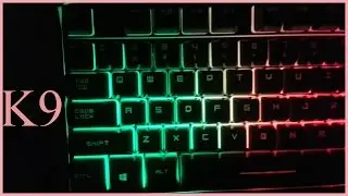 Fantech K9 backlit gaming keyboard unboxing  (low budget)