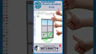 🔷 SketchUp Short - 179, Muntin Window