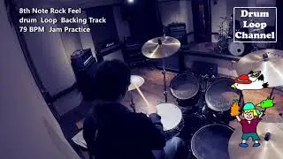 (Really) Play 8th Note Rock Feel drum Loop Backing Track 79 BPM Jam Practice