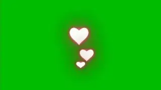 Green Screen Heart Splash Animation Effect HD video