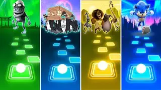 Crazy Frog vs Coffin Dance vs Madagascar vs Sonic - Tiles Hop EDM Rush