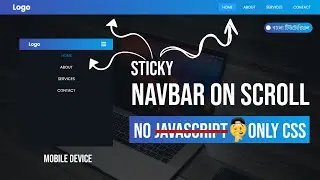 Sticky Navbar On Scroll CSS