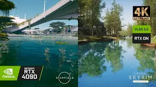 Starfield VS Skyrim | Skyrim looks Better | Graphics Comparison | Modlist | RTX 4090 [4K60]