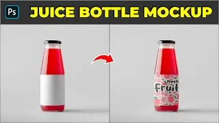 How to create a juice bottle mockup | Photoshop Mockup Tutorial