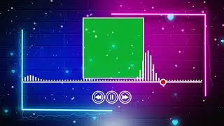 green screen audio spectrum player|| nocopyright green screen audio spectrum