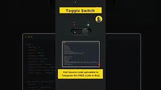 Toggle switch HTML project | web development idea #html #html5 #viralvideo