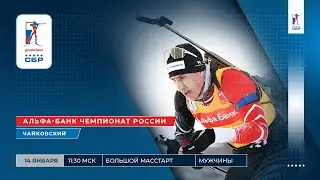 Биатлон. Альфа-Банк Чемпионат России. Чайковский. Большой масстарт. Мужчины