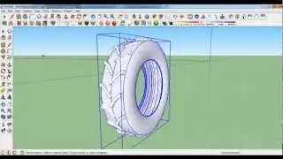 Sketchup Tractor Tire - Wheel Tutorial 2