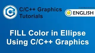 How to Fill Color in Ellipse Using C/C++ Graphics | Graphics in C/C++