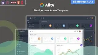 Ality - Bootstrap 4 Admin Dashboard Template & UI Kit | Themeforest Website Templates and Themes