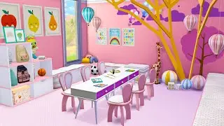 Cute Interior Daycare Center | Stop Motion Build | THE SIMS 4