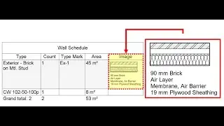 Wall Legend and Add Image into Wall Schedule in Revit