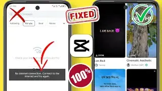 How To Fix Capcut No internet Connection Problem 2024 || CapCut Template No internet Error