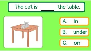 Prepositions of place | Quiz for kids | Grammar Test