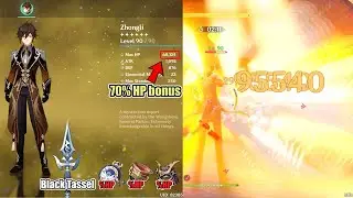 ZHONGLI 70% HP BONUS |FULL HP BUILD DAMAGE TEST| EVENTS DAY 4 | GENSHIN IMPACT