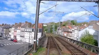 ★ 4K 🇫🇷 Amiens - Calais cab ride in a BB67400, France [04.2023] VSOE Führerstandsmitfahrt