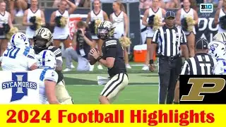 Indiana State vs Purdue Football Game Highlights 8 31 2024