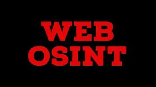 Web OSINT