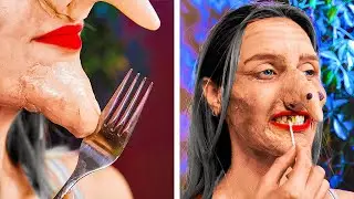 CRÉATIONS POUR HALLOWEEN🎃 Astuces d'Art et de Dessin 🎨 Idées de Maquillage et de Costume par 123 GO!