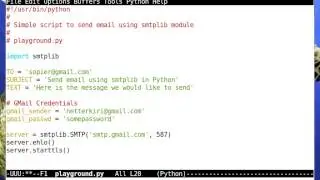 Python Tutorial - Sending Email via smtplib Module