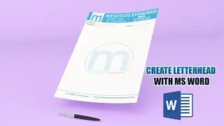 Word tutorial : How to make letterhead design in Microsoft word