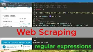 How to use regular expressions to parse web scraping data with python | lookbehind | re.search