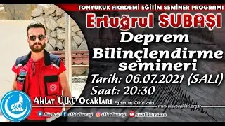 Deprem Bilinçlendirme Semineri - Ertuğrul SUBAŞI- Ahlat Ülkü Ocakları