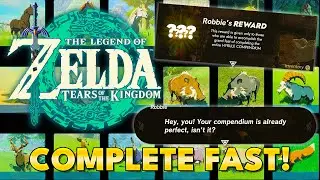 Zelda Tears of the Kingdom - How To Complete Hyrule Compendium FAST!