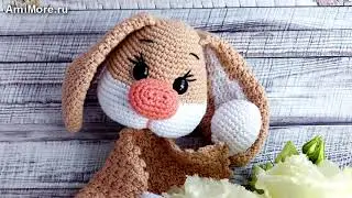 Амигуруми: схема Зайка Комфортер | Игрушки вязаные крючком - Free crochet patterns.