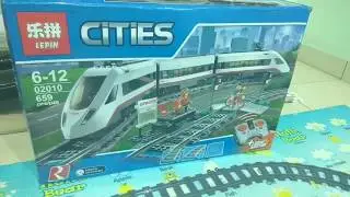 LEPIN 02010 High-Speed Passenger Train (Lego City 60051) лепин 레핀