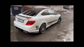 w204 coupe спойлер на баганик R стиль утиный хвост