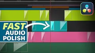 BATCH FIX Audio Pops - DaVinci Resolve Crossfade Tutorial