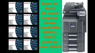 How to do Id card 8 copies from Kyocera Taskalfa 4500i just in one click || Kyocera Taskalfa 4501i