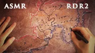 ASMR 1hr Map Drawing | Red Dead Redemption 2