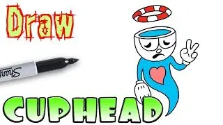 How to Draw Cuphead as an Angel