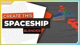 How To Create A Low Poly SPACESHIP in BLENDER 👉 Beginner Tutorial